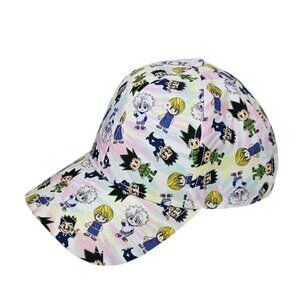 Hunter x Hunter Anime Manga Series Ball Cap, Adjustable, Snapback, Allover Print